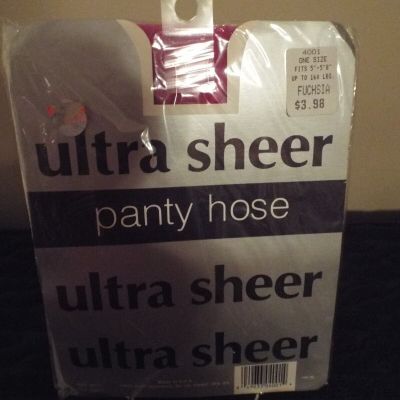 ultra sheer pantyhose one size Fuchsia